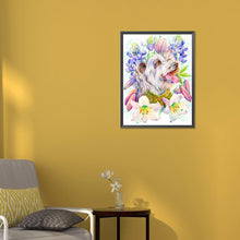 Load image into Gallery viewer, Diamond Painting - Full Round - animal surrounded by flowers (30*40CM)