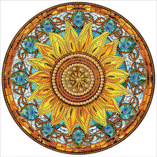 Load image into Gallery viewer, Diamond Painting - Partial Special Shaped - Sunflower Glass Art (30*30CM)