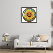 Load image into Gallery viewer, Diamond Painting - Partial Special Shaped - Sunflower Glass Art (30*30CM)