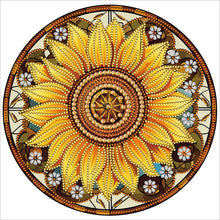 Load image into Gallery viewer, Diamond Painting - Partial Special Shaped - Sunflower Glass Art (30*30CM)