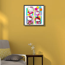 Load image into Gallery viewer, Diamond Painting - Full Round - hello kitty (40*40CM)