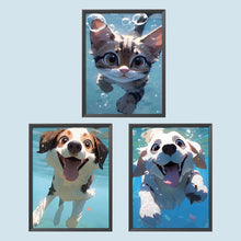 Load image into Gallery viewer, Diamond Painting - Full Round - animals swimming underwater (30*40CM)