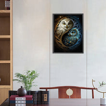 Load image into Gallery viewer, Diamond Painting - Full Round - star moon owl (30*40CM)
