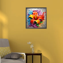 Load image into Gallery viewer, Diamond Painting - Full Round - flowers growing in the cracks of the wall (30*30CM)