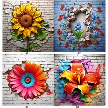 Load image into Gallery viewer, Diamond Painting - Full Round - flowers growing in the cracks of the wall (30*30CM)