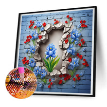 Load image into Gallery viewer, Diamond Painting - Full Round - flowers growing in the cracks of the wall (30*30CM)