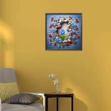 Load image into Gallery viewer, Diamond Painting - Full Round - flowers growing in the cracks of the wall (30*30CM)