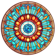 Load image into Gallery viewer, Diamond Painting - Full Round - eyeball mandala (30*30CM)