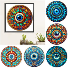 Load image into Gallery viewer, Diamond Painting - Full Round - eyeball mandala (30*30CM)