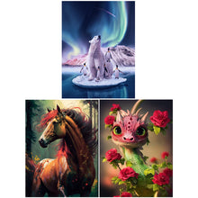 Load image into Gallery viewer, Diamond Painting - Full Round - animal (30*40CM)