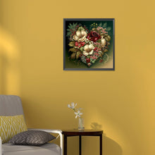 Load image into Gallery viewer, Diamond Painting - Full Round - love flower frame (30*30CM)