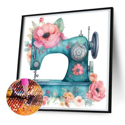 Diamond Painting - Full Round - sewing machine (30*30CM)