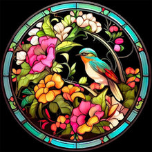 Load image into Gallery viewer, Diamond Painting - Full Round - flower and sparrow (30*30CM)