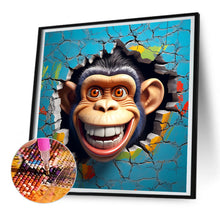 Load image into Gallery viewer, Diamond Painting - Full Round - small animals breaking through the wall (30*30CM)