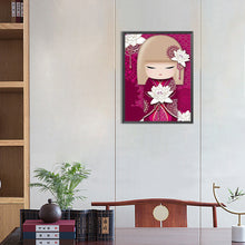 Load image into Gallery viewer, Diamond Painting - Full Round - japanese doll (30*40CM)