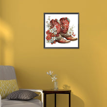 Load image into Gallery viewer, Diamond Painting - Full Round - western cowboy boots (30*30CM)