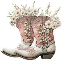 Load image into Gallery viewer, Diamond Painting - Full Round - western cowboy boots (30*30CM)