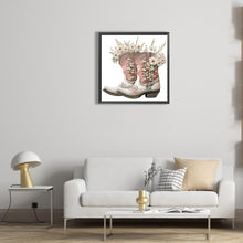 Load image into Gallery viewer, Diamond Painting - Full Round - western cowboy boots (30*30CM)