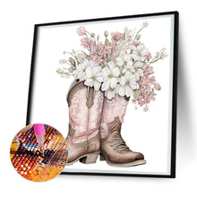Load image into Gallery viewer, Diamond Painting - Full Round - western cowboy boots (30*30CM)