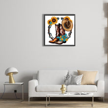 Load image into Gallery viewer, Diamond Painting - Full Round - western cowboy boots (30*30CM)