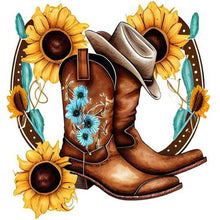 Load image into Gallery viewer, Diamond Painting - Full Round - western cowboy boots (30*30CM)