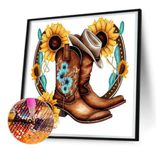 Load image into Gallery viewer, Diamond Painting - Full Round - western cowboy boots (30*30CM)