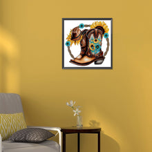 Load image into Gallery viewer, Diamond Painting - Full Round - western cowboy boots (30*30CM)