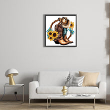 Load image into Gallery viewer, Diamond Painting - Full Round - western cowboy boots (30*30CM)