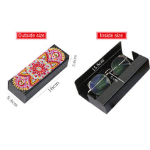Load image into Gallery viewer, DIY Diamond Painting Leather Sunglass Storage Box Mandala Flowers (Q39)