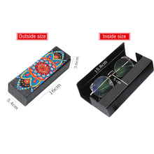 Load image into Gallery viewer, DIY Diamond Painting Leather Sunglass Storage Box Mandala Flowers (Q43)