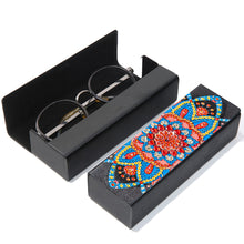 Load image into Gallery viewer, DIY Diamond Painting Leather Sunglass Storage Box Mandala Flowers (Q43)