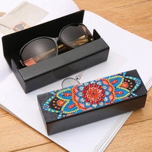 Load image into Gallery viewer, DIY Diamond Painting Leather Sunglass Storage Box Mandala Flowers (Q43)