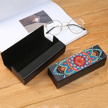 Load image into Gallery viewer, DIY Diamond Painting Leather Sunglass Storage Box Mandala Flowers (Q43)
