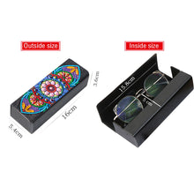 Load image into Gallery viewer, DIY Diamond Painting Leather Sunglass Storage Box Mandala Flowers (Q44)