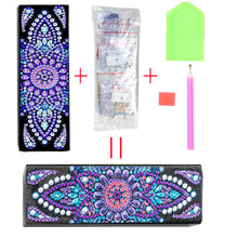 Load image into Gallery viewer, DIY Diamond Painting Leather Sunglass Storage Box Mandala Flowers (Q48)