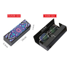 Load image into Gallery viewer, DIY Diamond Painting Leather Sunglass Storage Box Mandala Flowers (Q48)