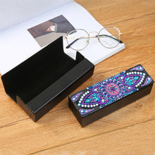 Load image into Gallery viewer, DIY Diamond Painting Leather Sunglass Storage Box Mandala Flowers (Q48)