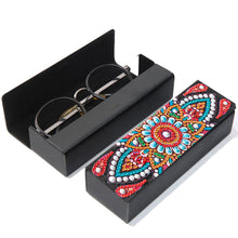 Load image into Gallery viewer, DIY Diamond Painting Leather Sunglass Storage Box Mandala Flowers (Q50)