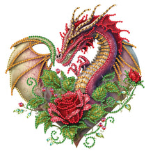 Load image into Gallery viewer, Diamond Painting - Partial Special Shaped - dragon art (30*30CM)