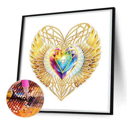 Diamond Painting - Partial Special Shaped - eternal heart (30*30CM)