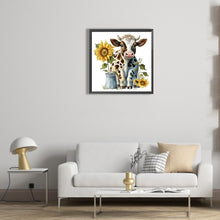Load image into Gallery viewer, Diamond Painting - Full Round - little cow (30*30CM)