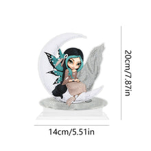 Load image into Gallery viewer, DIY Rhinestones Ornament Art Craft Big Eyes Winged Doll Kids Gift (4#)