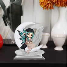 Load image into Gallery viewer, DIY Rhinestones Ornament Art Craft Big Eyes Winged Doll Kids Gift (4#)