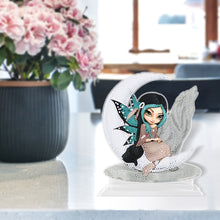 Load image into Gallery viewer, DIY Rhinestones Ornament Art Craft Big Eyes Winged Doll Kids Gift (4#)