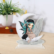 Load image into Gallery viewer, DIY Rhinestones Ornament Art Craft Big Eyes Winged Doll Kids Gift (4#)