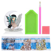 Load image into Gallery viewer, DIY Rhinestones Ornament Art Craft Big Eyes Winged Doll Kids Gift (4#)