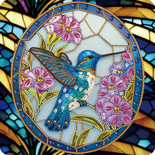 Load image into Gallery viewer, Diamond Painting - Partial Special Shaped - Hummingbird Glass Art (30*30CM)