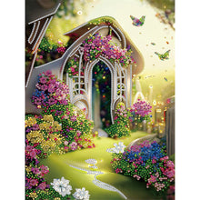Load image into Gallery viewer, Diamond Painting - Partial Special Shaped - garden house (30*40CM)