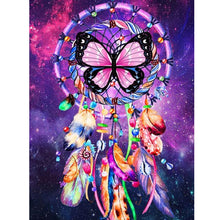 Load image into Gallery viewer, Diamond Painting - Full Round - butterfly dream catcher (30*40CM)