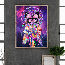Load image into Gallery viewer, Diamond Painting - Full Round - butterfly dream catcher (30*40CM)
